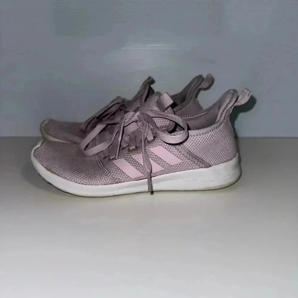Adidas Cloudfoam Pure Aero Lace Up Training Shoe Womens Size 6 F34674 Pink White